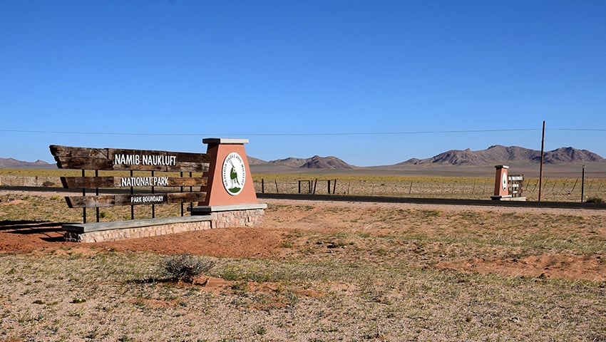 Namib-Naukluft park gate, Namibia