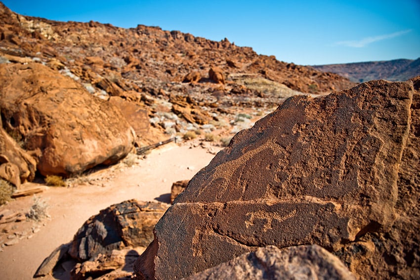 Twyfelfontein, petroglyphs. Namibia