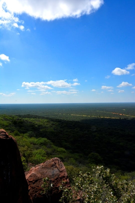 Panoramic view from the top of the Waterberg Plateau in Namibia