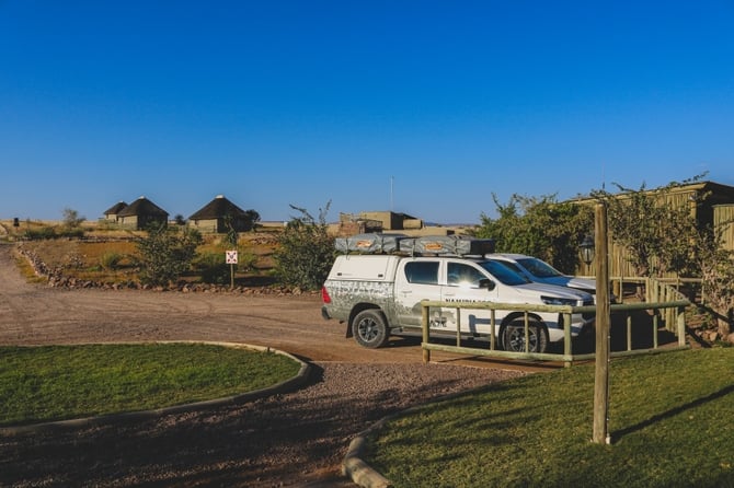 Namibia2Go car at Palmwag Lodge & Camp