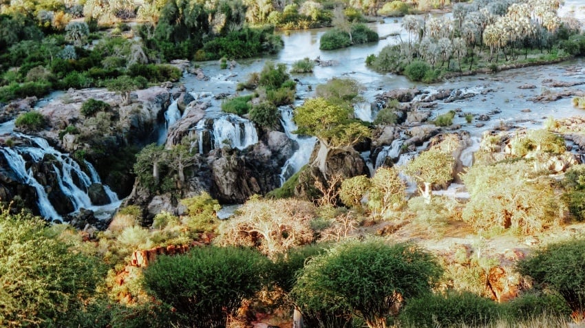 Epupa Falls waterfall on the Cunene River in northern Namibia