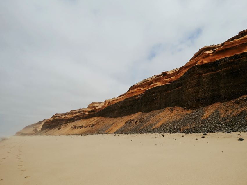 Mountain formations along the Skeleton Coast. 