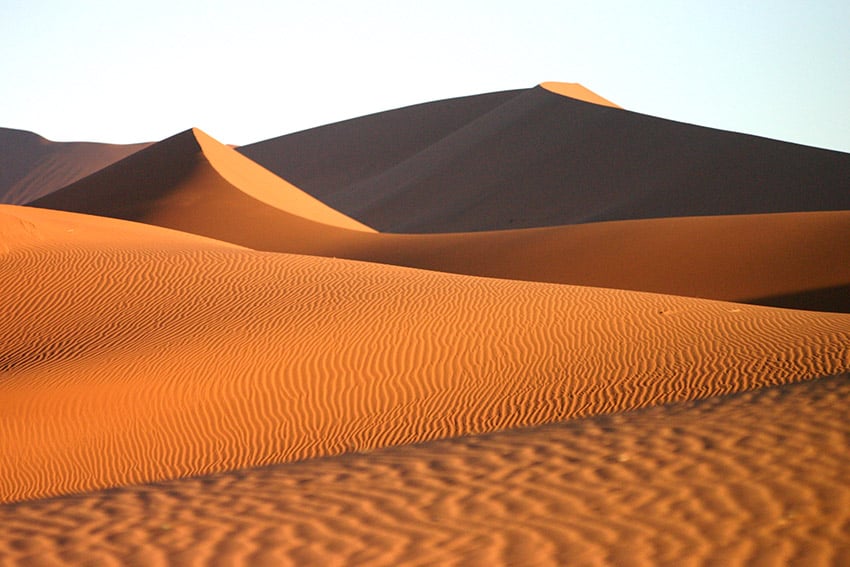 Towering sand dunes, Sossusvlei, Namibia