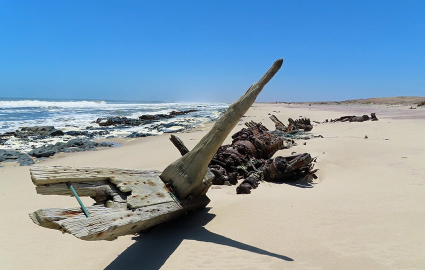 Skeleton coast, shipwreck, Namibia