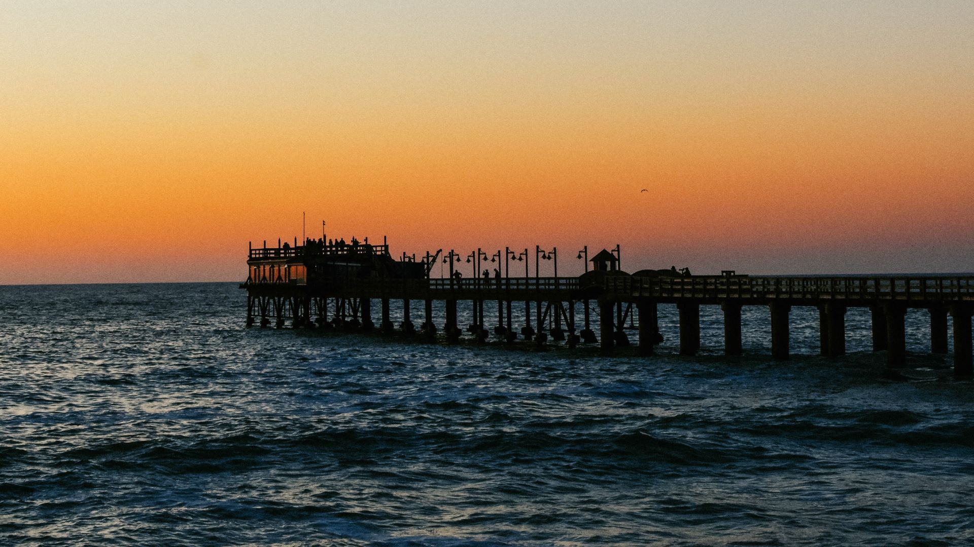Stunning sunset captured at the Jetty in Swakopmund. 