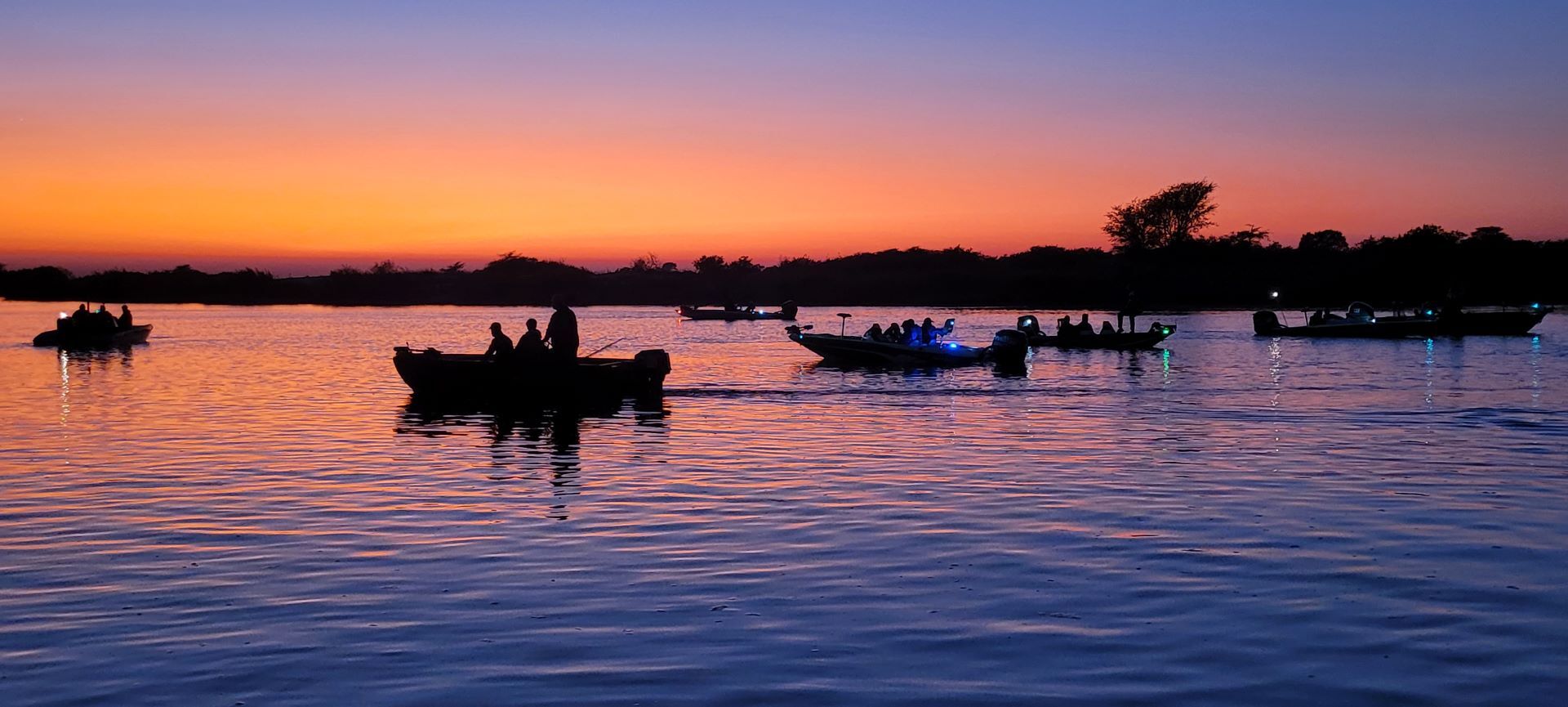Sunset over the Zambezi River.
