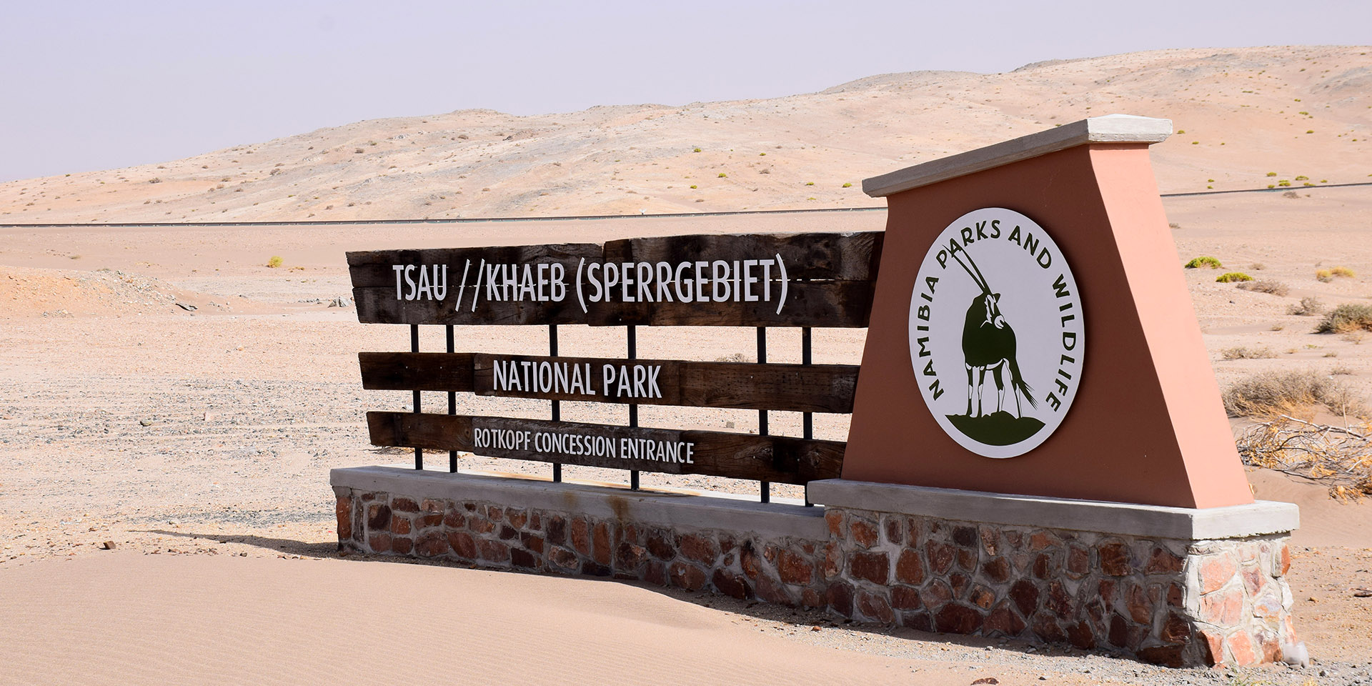 Tsau Khaeb National Park gate, Namibia