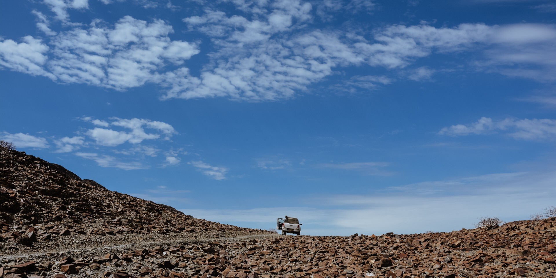 Rugged ravines of the Ugab River in Damaraland, Namibia