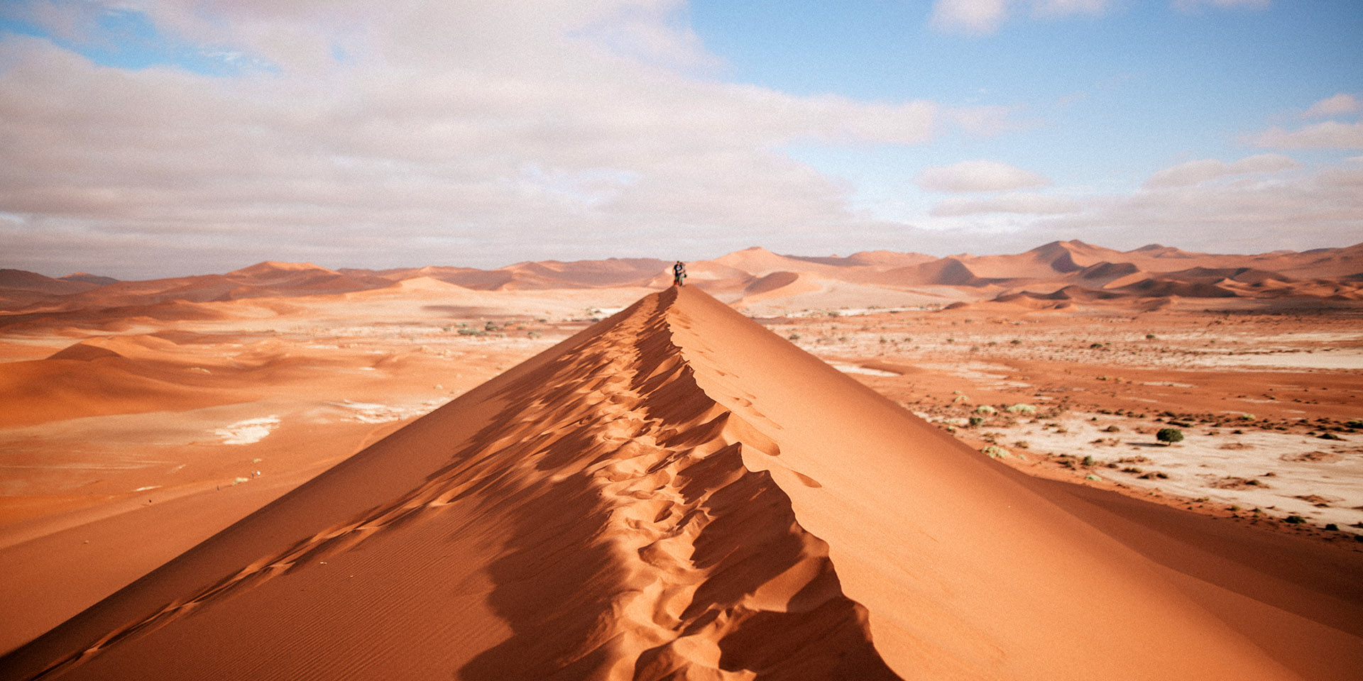 View from Sossusvlei sand dunes, Namibia